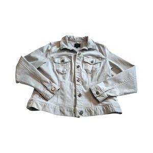 Liverpool Women’s‎ Temma Jean Jacket Gray Classic Denim Jacket Size Large
